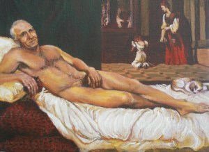 Hanging to the LEFT - LIBERALly packaged – CENTERFOLD I think Malcolm Turnbull comes across as a bit smug and confrontational. This reminded me of the Jack Nicholson centrefold in the first issue of Cleo - which is having its last print run in 2016.