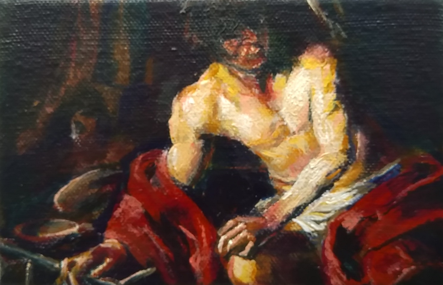 Caravaggio_Copy_StJohntheBaptist